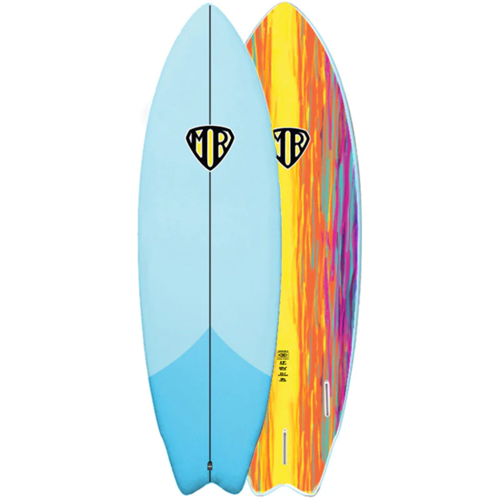 2024 Ocean and Earth Mr Epoxy Soft Super Twin Fin Surfboard OESBMRMRB